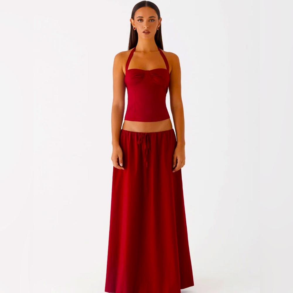Peppermayo Red Halter Tank Top